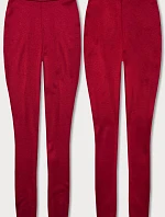 Dámske legíny z červenej bavlny (YW1001-5) - FPrice