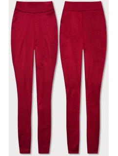 Dámske legíny z červenej bavlny (YW1001-5) - FPrice