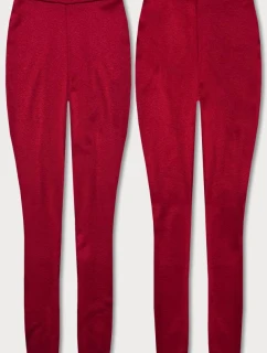 Červené bavlněné dámské legíny model 22002833 - FPrice