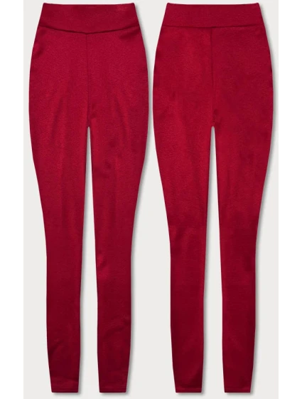 Dámske legíny z červenej bavlny (YW1001-5) - FPrice