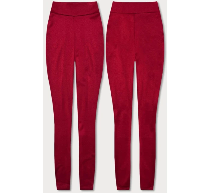 Dámske legíny z červenej bavlny (YW1001-5) - FPrice
