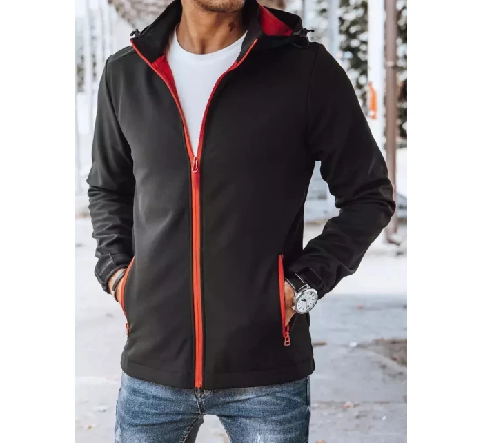 Pánská softshellová bunda černá Dstreet model 21965411 - FashionStreet