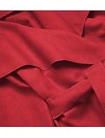 Dámsky minimalistický kabát červený (747ART)