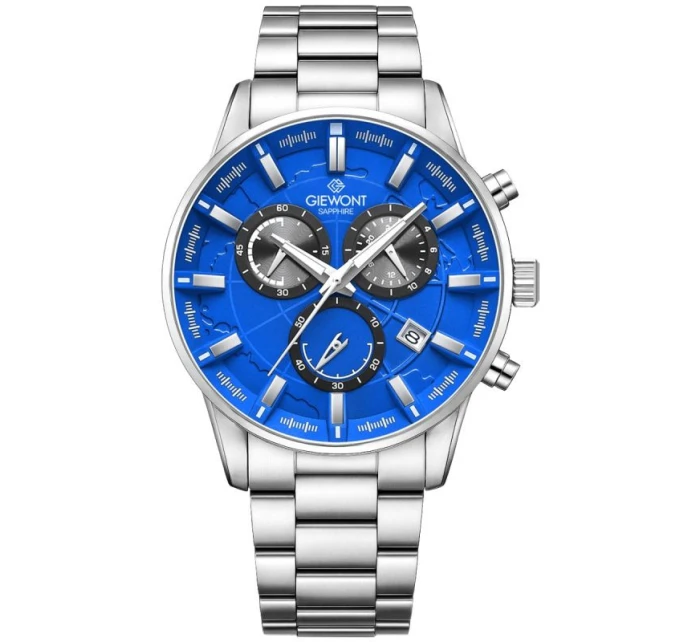Pánské hodinky Chronograph Sapphire Silver Blue model 21807515 - Giewont Pánské hodinky Chronograph Sapphire Silver Blue model 21807515 - Giewont