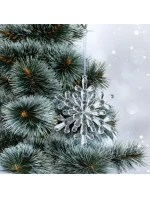 Závesná dekorácia snehová vločka 12x12 CM MODEL 4 Závesná dekorácia snehová vločka 12x12 CM MODEL 4