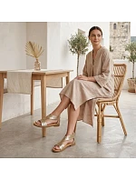 Dámské zlaté ažurové sandály model 22150247 - FILIPPO