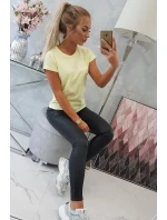 model 18743162 je moje kardio blůza světle žlutá - K-Fashion