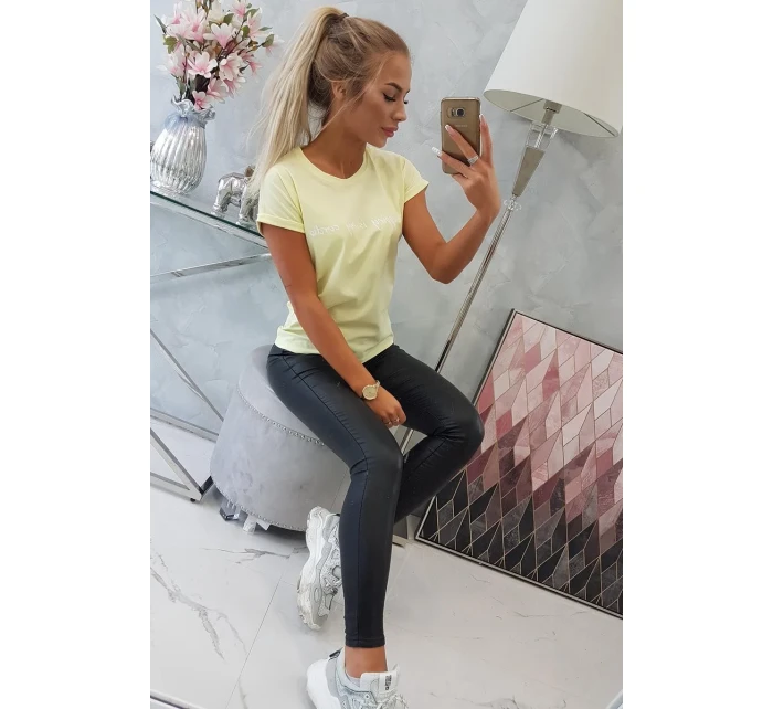 model 18743162 je moje kardio blůza světle žlutá - K-Fashion