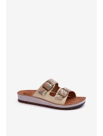 Pohodlné Dámské Žabky S  Zlaté model 21664587 - Inblu