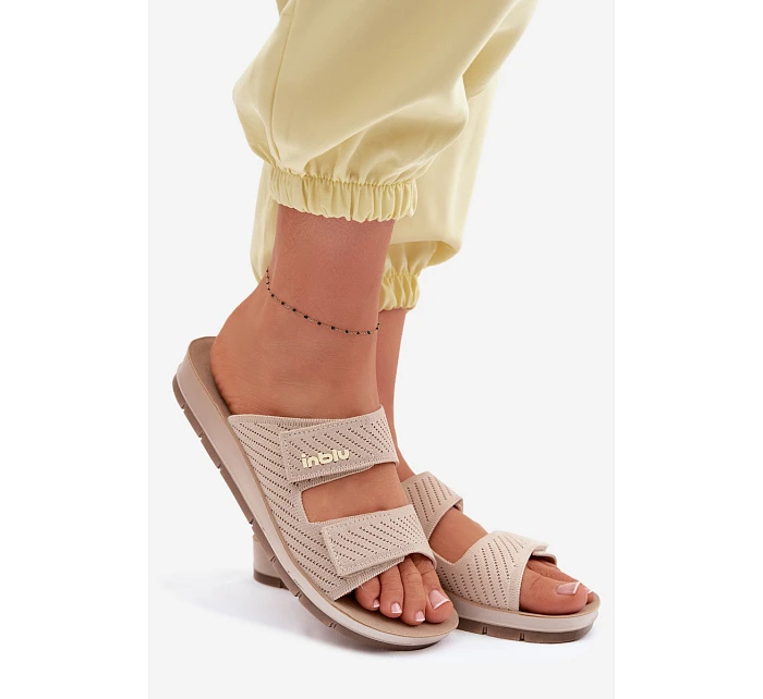 Dámské pantofle INBLU AG000015 Béžové