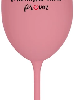 MAMA MIMO OBJEDNÁVKU - ružový pohár na víno 350 ml