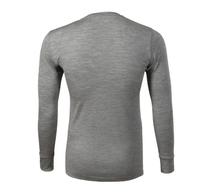 Pánske tričko Merino Rise LS tmavo šedé