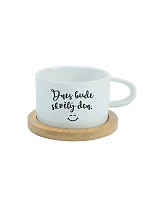 DNES BUDE SKVĚLÝ DEN - bílý hrníček makronka 200 ml