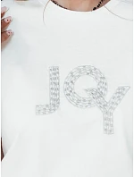 Dámske bavlnené tričko JOY ecru FashionStreet RY2524