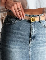 Džínová midi sukně s rozparkem modrá Dstreet model 21985611 - FashionStreet