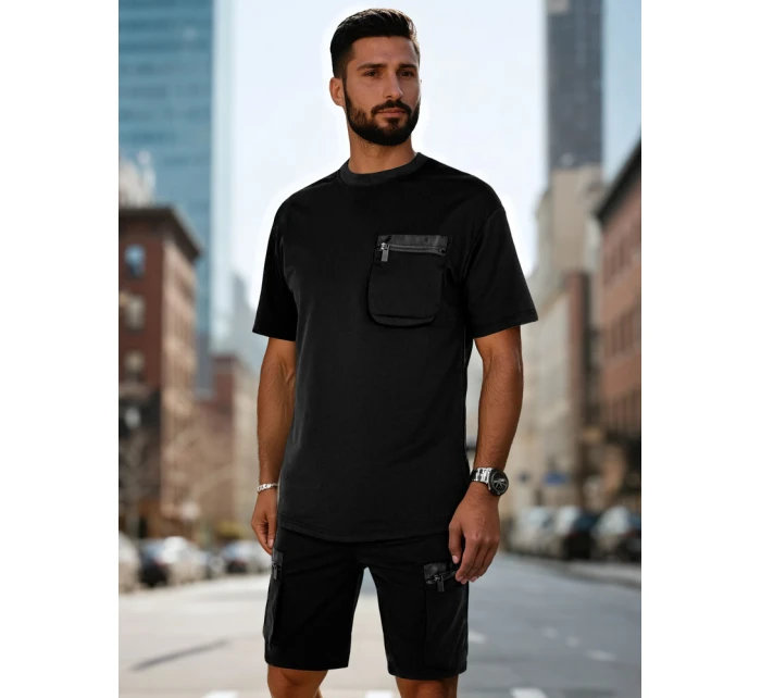 Pánská tepláková souprava černá Dstreet model 21988679 - FashionStreet Pánská tepláková souprava černá Dstreet model 21988679 - FashionStreet