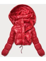 KRÓTKA KURTKA PUCHOWA CROP CZERWONA model 21243930 - HONEY WINTER
