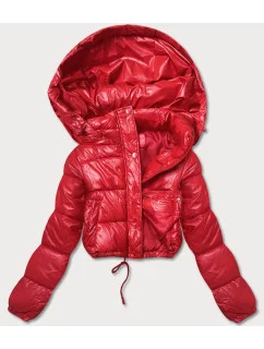 KRÓTKA KURTKA PUCHOWA CROP CZERWONA model 21243930 - HONEY WINTER