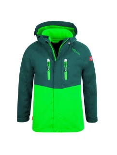 Trollkids Bryggen nepremokavá bunda 3v1 pre chlapcov/dievčatá zelená (418-308)