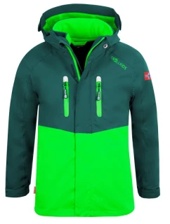 Dětská nepromokavá bunda  3v1 pro chlapce/dívky zelená model 21860389 - Trollkids