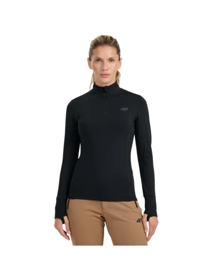 Dámska termo mikina 4F F098 hlboká čierna 4FWAW25UBRUF098 20S Dámska termo mikina 4F F098 hlboká čierna 4FWAW25UBRUF098 20S