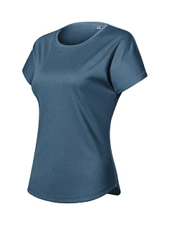 Dámske tričko Zoom (tmavý melírovaný denim)