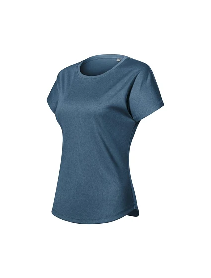 Dámske tričko Zoom (tmavý melírovaný denim)