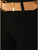 Dámské kalhoty mom fit s páskem černé Dstreet model 21996063 - FashionStreet Dámské kalhoty mom fit s páskem černé Dstreet model 21996063 - FashionStreet