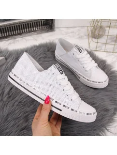 Big Star W FF274024 biele ažurové nízke tenisky