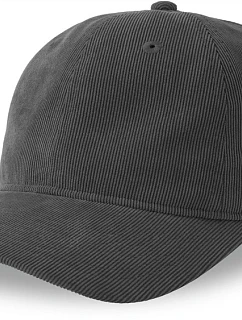 Atlantis Headwear Creep-S 6-panelová manšestrová čiapka 33.0227 tmavošedá