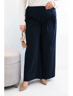 Dámské kalhoty Plus Size s širokými nohavicemi a model 21911616 - K-Fashion