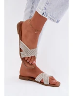 Dámské ploché stříbrné s kamínky Zinnia Dámské ploché stříbrné s kamínky Zinnia