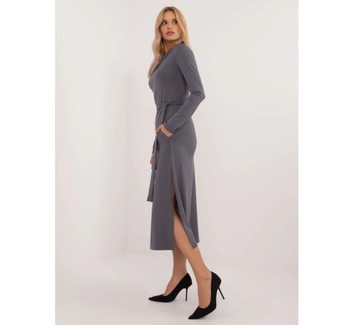 Šaty LK SK 509792.21P tmavo sivé Šaty LK SK 509792.21P tmavo sivé