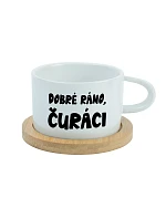 DOBRÉ RÁNO, DICKERS - biely pohár na makrónky 200 ml