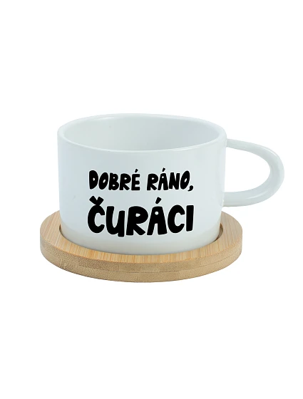 DOBRÉ RÁNO, DICKERS - biely pohár na makrónky 200 ml
