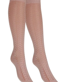 Dámské vzorované bavlněné podkolenky