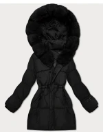 Zimowa kurtka damska z kapturem czarna model 21721846 - S'WEST Zimowa kurtka damska z kapturem czarna model 21721846 - S'WEST