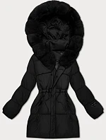 Dámska zimná bunda s kapucňou S'West black (B8550-1)