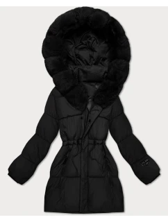 Zimowa kurtka damska z kapturem czarna model 21721846 - S'WEST