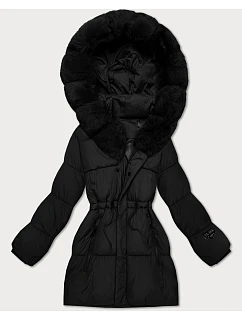 Dámska zimná bunda s kapucňou S'West black (B8550-1)