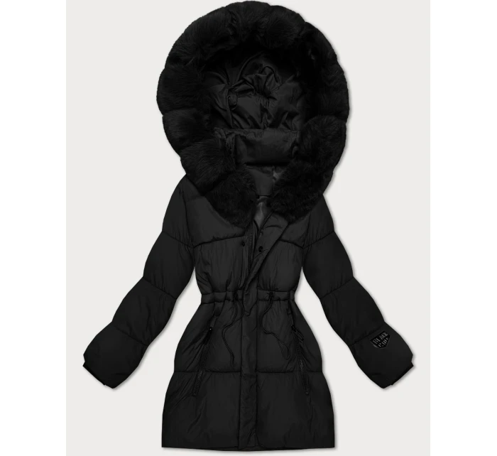 Zimowa kurtka damska z kapturem czarna model 21721846 - S'WEST Zimowa kurtka damska z kapturem czarna model 21721846 - S'WEST
