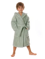 detský župan Athena s kapucňou 9116 Baby Olive