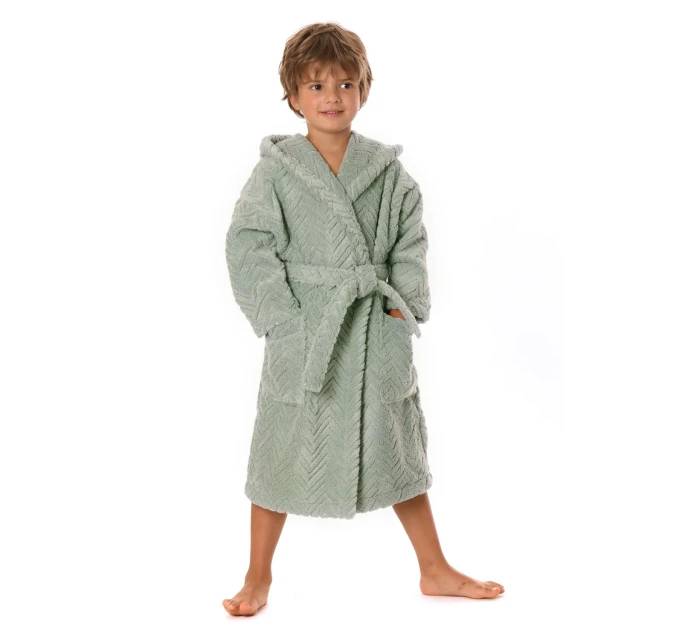 detský župan Athena s kapucňou 9116 Baby Olive