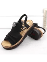 Pohodlné sandále Rieker W RKR677 black