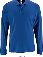 SOL'S Perfect LSL Men Pánske polo s dlhým rukávom z piké 25.2087 kráľovská modrá