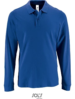 SOL'S Perfect LSL Men Pánske polo s dlhým rukávom z piké 25.2087 kráľovská modrá