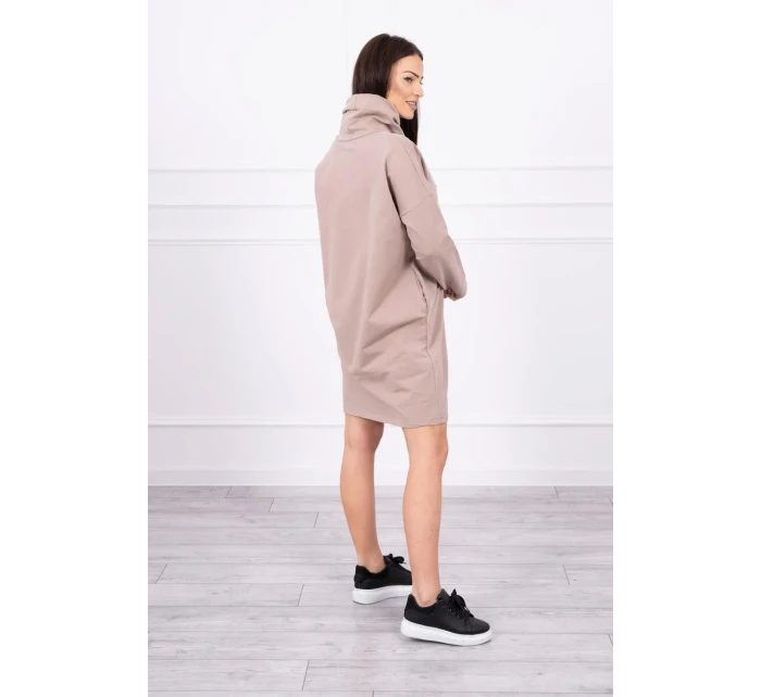 Béžové vázané šaty Béžové vázané šaty