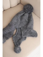 Dámská zimní čepice s kšiltem a grafitová model 21783021 - K-Fashion Dámská zimní čepice s kšiltem a grafitová model 21783021 - K-Fashion