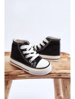 Dziecięce Wysokie Trampki Czarne Filemon Dziecięce Wysokie Trampki Czarne Filemon