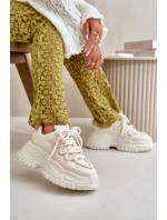 Dámské tenisky na masivní světle béžové model 21667369 - Boto